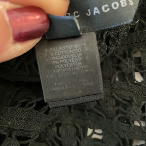 Marc By Marc Jacobs Brontë lace black long sleeve top, size S - Picture 3 of 5